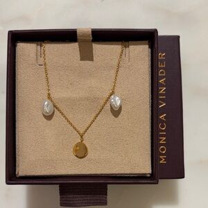 MONICA VINADER Capri Keshi Pearl Station Bracelet